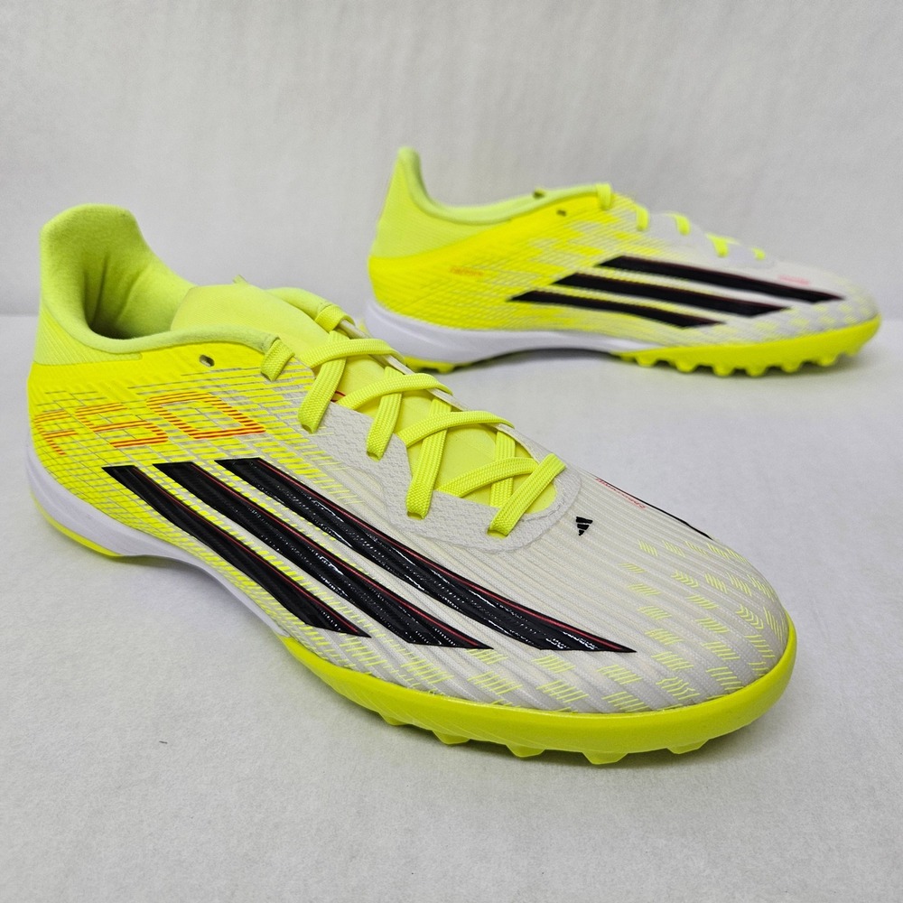 Adidas F50 League‎ TF Turf Soccer Cleats JR8978 Solar Yellow Black Men Size 7